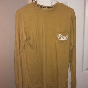 Pink/VS Mustard yellow long sleeve shirt
